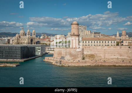 Fort Saint Jean in Marseilles France Stock Photo