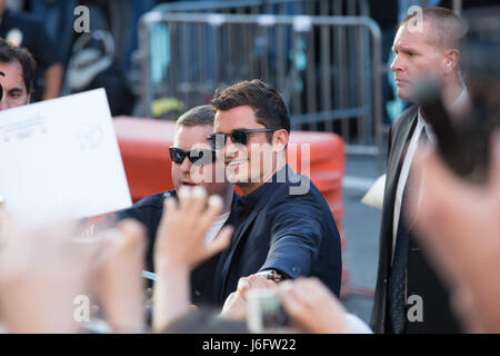 Actor Orlando Bloom attends premiere Disney's 'Pirates Caribbean: Dead Men Tell No Tales' Dolby Theatre May 18,2017 Hollywood,California Stock Photo