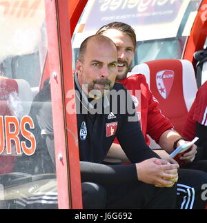 Sion, Switzerland. 21st May, 2017. Sion, 21.05.2017, Football Raiffeisen Super League, FC Sion - FC Lucerne, Markus Babbel FCL Coach Photo: Cronos/Frederic Dubuis Stock Photo