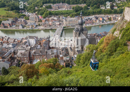 Cable Car in Dinant Castle in Belgium Stock Photo