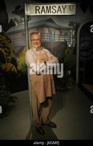 The wax figure of Neighbours character Harold Bishop played by Ian Smith at Madame Tussauds Sydney. Stock Photo