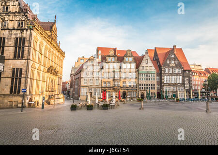 Old town Square in Bremen Germany Stock Photo