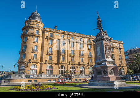 Hotel in San Sebastian Spain Stock Photo