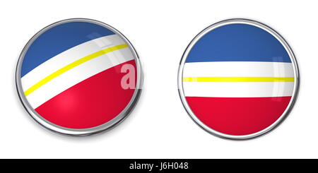 germany german federal republic flag button mecklenburg banner state federal Stock Photo
