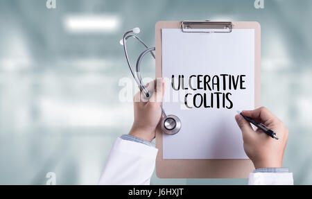 ULCERATIVE COLITIS Healthcare modern medical Doctor concept Stock Photo