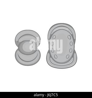 Knee protector and elbow pad icon Stock Vector