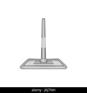 Brush squeegee icon, black monochrome style Stock Vector