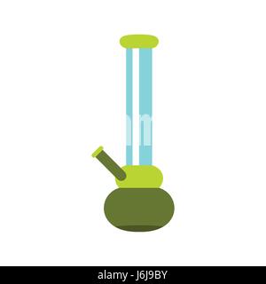 Bong for smoking icon, flat style Stock Vector