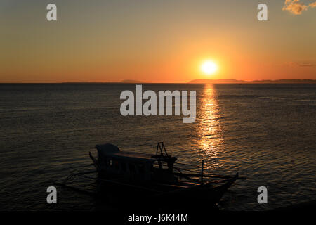 Sunset in Anilao, Batangas, Philippines Stock Photo