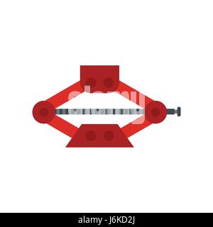 Car jack icon, flat style Stock Vector
