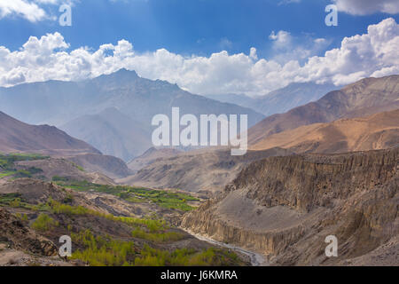 Beautiful mountain landscape in lower Mustang District, Nepal. Stock Photo