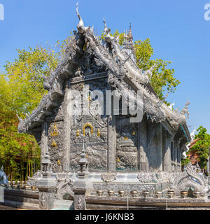 Wat Sri Suphan, the famous Silver Temple in Chiang Mai, Thailand Stock Photo