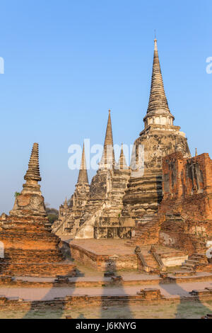 Wat Phra Si Sanphet Temple in Ayutthaya Historical Park, Thailand Stock Photo