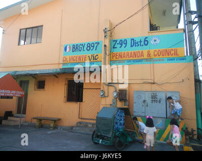 08259 Punta Santa Ana Manila Barangays Schoos Felix Y. Manalo Street  12 Stock Photo