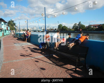 08362 Punta Santa Ana Linear Park Pasig River Pandacan Beata Manila  03 Stock Photo