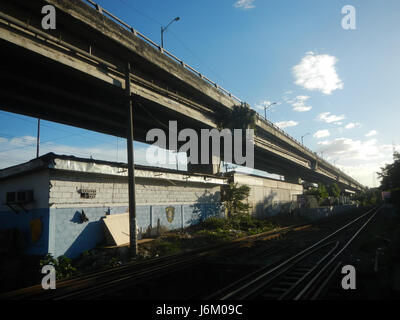 08868 Nagtahan Link Bridge 7 Flyover Railway PNR Beata Pandacan Manila Stock Photo