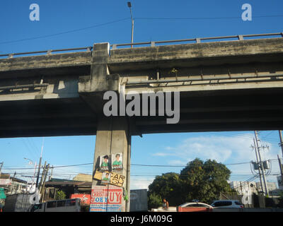 08868 Nagtahan Link Bridge 10 Flyover Railway PNR Beata Pandacan Manila Stock Photo