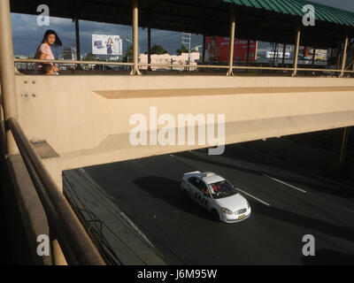 0866JfC. Jose Footbridge EDSA Malibay Barangays Pasay City  17 Stock Photo