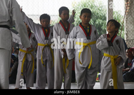 Bekasi Regency, Indonesia. 21st May, 2017. Dozens of Taekwondo collage