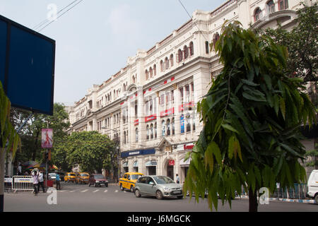 Park Street (officially Mother Teresa Sarani formerly Burial Ground Road a famous Kolkata  - Calcutta - thoroughfare West Bengal India Stock Photo