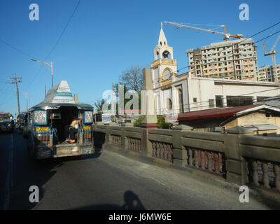 09839 San Joaquin Chapel Bambang Bridge Pasig City River  05 Stock Photo