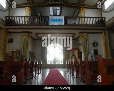 09170 Interior of the Immaculate Conception Parish Church Pandi, Bulacan  11 Stock Photo