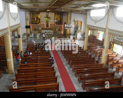 09170 Interior of the Immaculate Conception Parish Church Pandi, Bulacan  14 Stock Photo