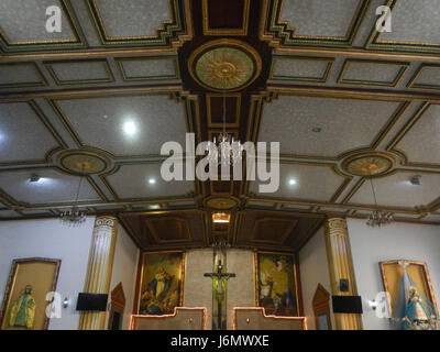 09200 Interior of the Immaculate Conception Parish Church Pandi, Bulacan  03 Stock Photo