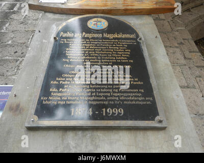 09200 Interior of the Immaculate Conception Parish Church Pandi, Bulacan  08 Stock Photo