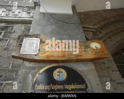 09200 Interior of the Immaculate Conception Parish Church Pandi, Bulacan  09 Stock Photo