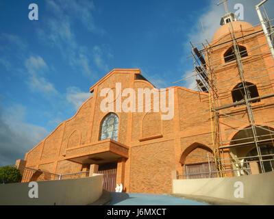 09557 Bahay Pare, Candaba, Pampanga Church School Roads  06 Stock Photo