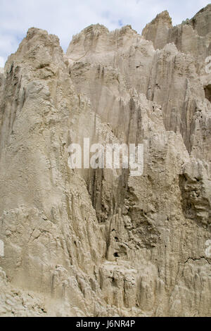 environment enviroment greece geology clay eroded nature travel hill holiday Stock Photo