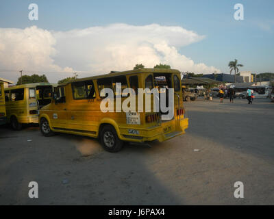 0673 Santo Domingo, Angeles City, Pampanga Jeep Transport Terminal  07 Stock Photo