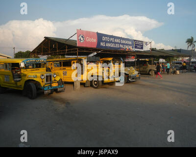 0673 Santo Domingo, Angeles City, Pampanga Jeep Transport Terminal  10 Stock Photo