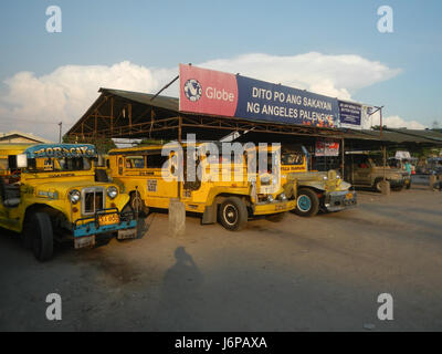 0673 Santo Domingo, Angeles City, Pampanga Jeep Transport Terminal  11 Stock Photo