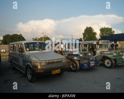 0673 Santo Domingo, Angeles City, Pampanga Jeep Transport Terminal  22 Stock Photo