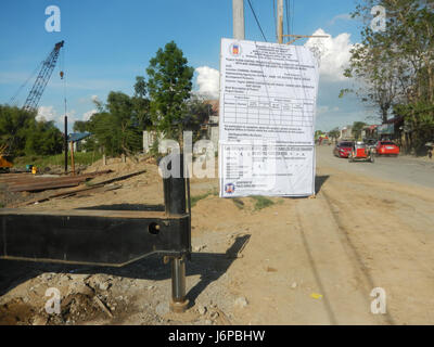 09509 Flood Control Cut-Off Channelling Dike Embankment Sheet Pile Candaba, Pampanga  32 Stock Photo