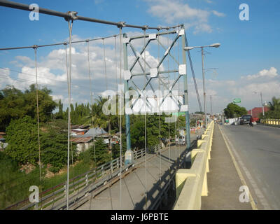 The Candaba Golden Gate Old and New Bridges span the Pampanga River in ...