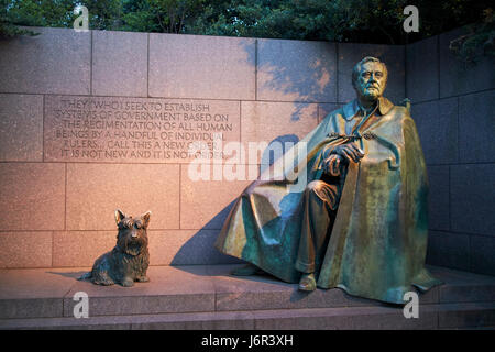 fdr franklin delano roosevelt memorial Washington DC USA Stock Photo