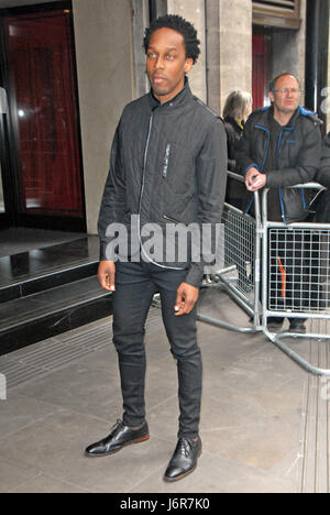 London, UK, 18/05/2017 Lemar Obika arrives for the 2017 annual  Ivor Novello at the Cavendish House Hotel in Park Lane. Stock Photo