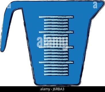 measuring cup bakeware Stock Vector