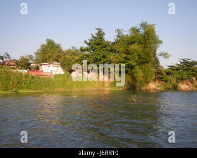 0905 Riversides Districts Blue Sky Calumpit Bulacan Apalit Pampanga villages  06 Stock Photo