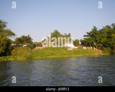 0905 Riversides Districts Blue Sky Calumpit Bulacan Apalit Pampanga villages  09 Stock Photo