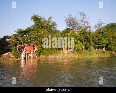 0905 Riversides Districts Blue Sky Calumpit Bulacan Apalit Pampanga villages  24 Stock Photo