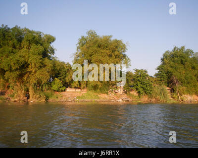 0905 Riversides Districts Blue Sky Calumpit Bulacan Apalit Pampanga villages  30 Stock Photo