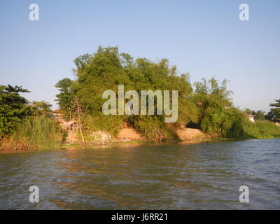 0905 Riversides Districts Blue Sky Calumpit Bulacan Apalit Pampanga villages  33 Stock Photo