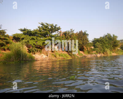 0905 Riversides Districts Blue Sky Calumpit Bulacan Apalit Pampanga villages  45 Stock Photo