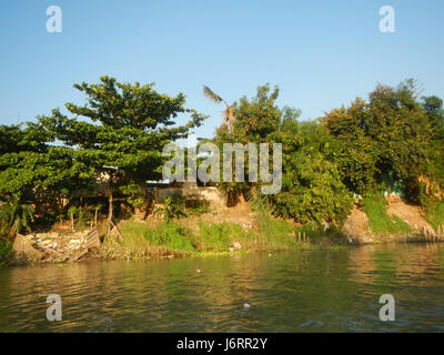 0905 Riversides Districts Blue Sky Calumpit Bulacan Apalit Pampanga villages  48 Stock Photo