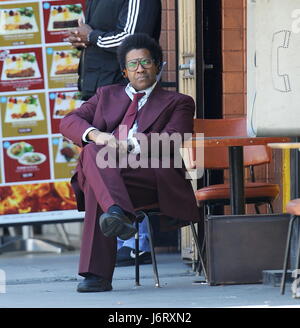 Denzel Washington filming 'Inner City'  Featuring: Denzel Washington Where: Los Angeles, California, United States When: 20 Apr 2017 Credit: Cousart/JFXimages/WENN.com Stock Photo