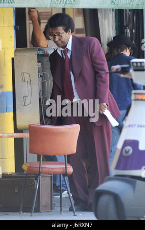 Denzel Washington filming 'Inner City'  Featuring: Denzel Washington Where: Los Angeles, California, United States When: 20 Apr 2017 Credit: Cousart/JFXimages/WENN.com Stock Photo